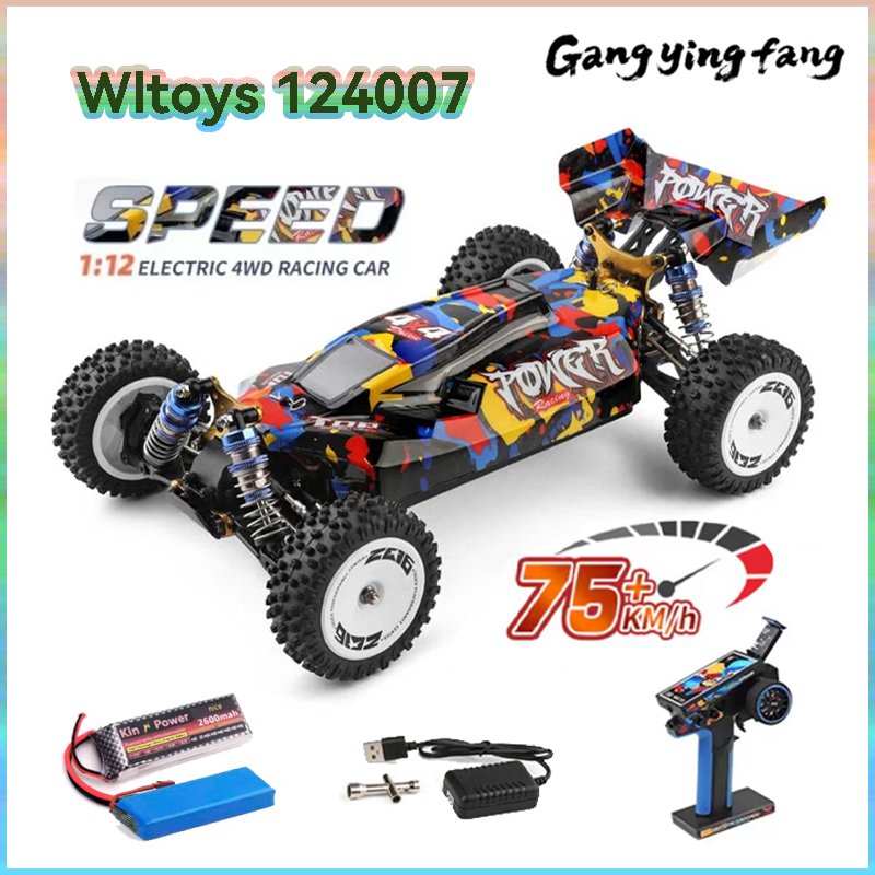 Rc Drift Car Brushless - Nieuwe WLtoys 124007 1/12 Borstelloze RC