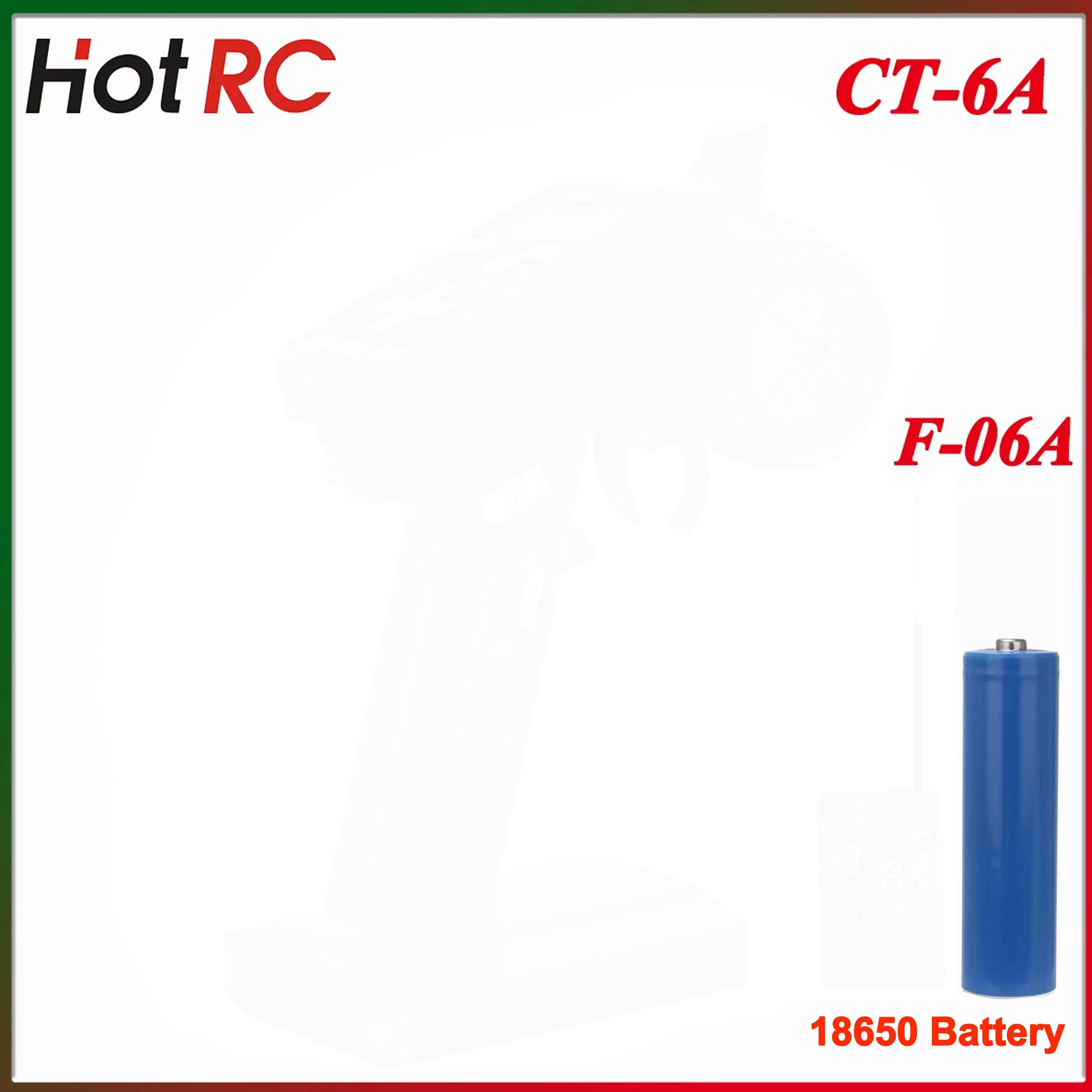 Radio Transmitter 6Ch - HotRC CT-6A 2.4G 6CH 6 Kanaals