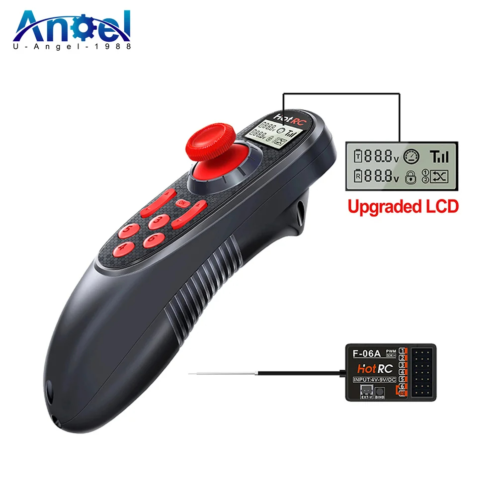Radio Transmitter 6Ch - HOTRC DS-600 6CH 2,4 GHz radiosysteem