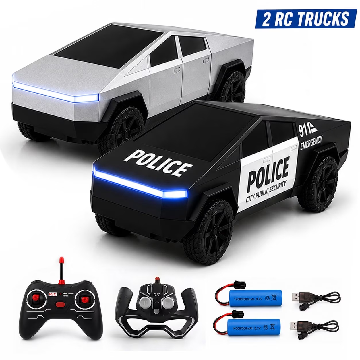 Rc Hobby Lobby - 2 stuks RC Cyber Truck speelgoed,