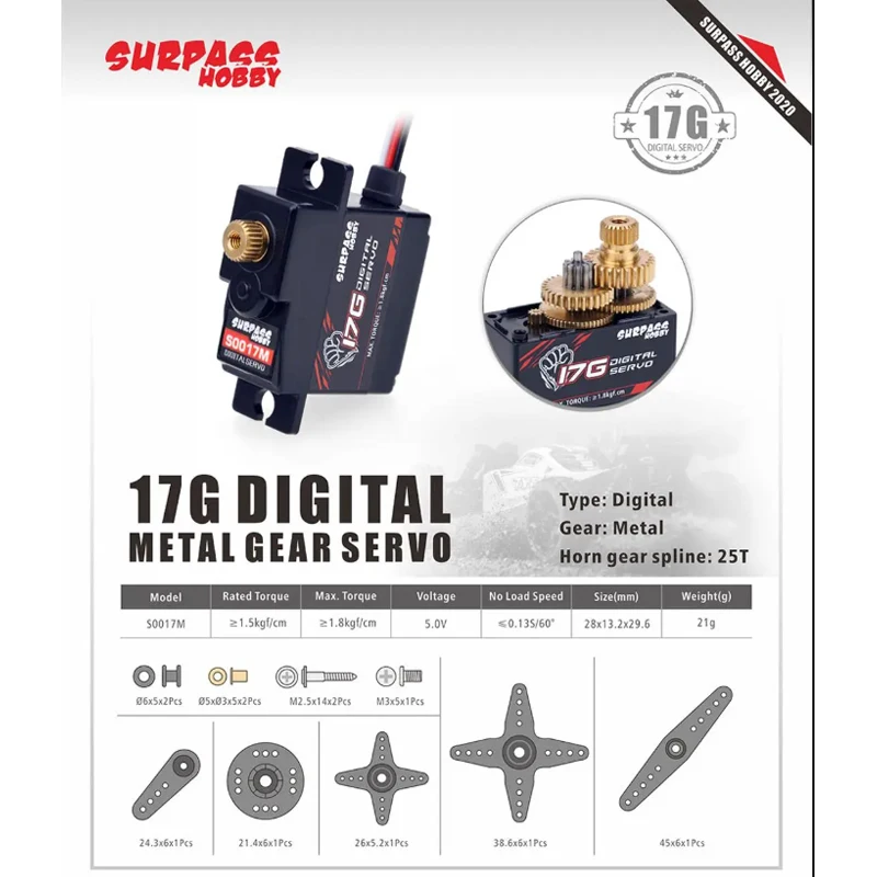 SURPASS Hobby S0017M 17g Hoge  - Hobby Quality Rc Cars recensie en prijs