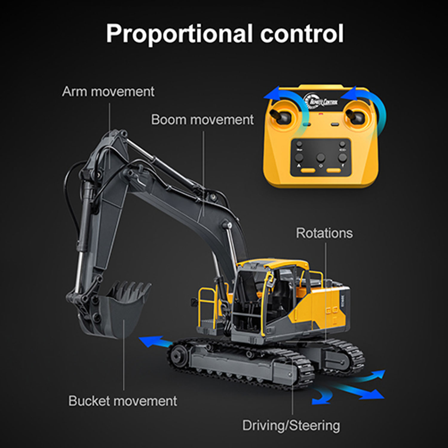 1/16 DoubleE E598 003 Elektris - Rc Excavator Hydraulic recensie en prijs
