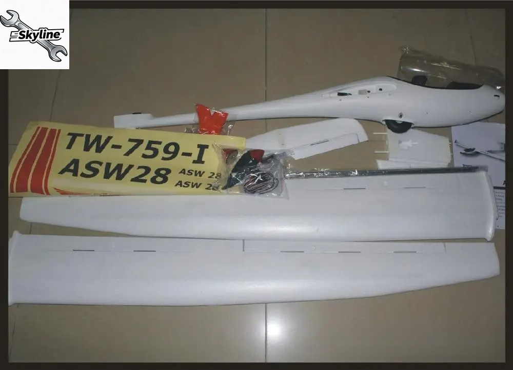 RC ASW28 ASW-28 2540mm spanwij - Rc Glider Foam Wing recensie en prijs