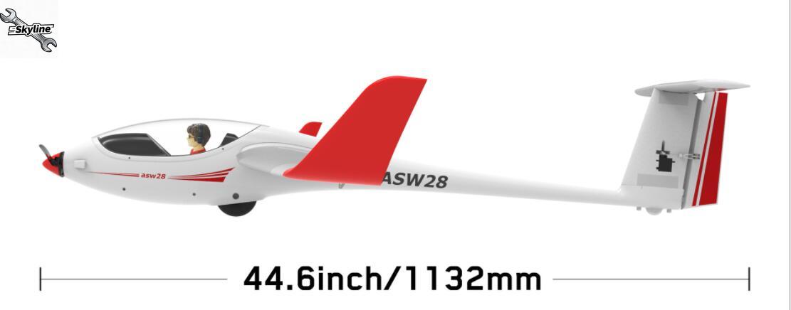 RC ASW28 ASW-28 2540mm spanwij - Rc Glider Foam Wing recensie en prijs