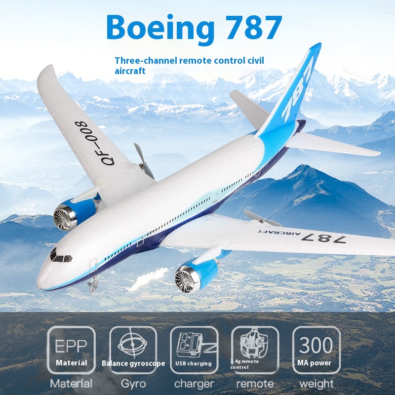 Qf008 RC Vliegtuig 787 Drie Ka - Rc Glider Foam Wing recensie en prijs