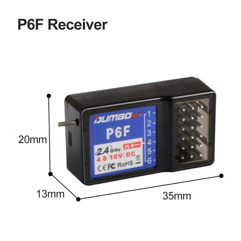 DUMBORC P6F/P6FG/P6DC/P6DCG 2. - Radio Transmitter 6Ch recensie en prijs