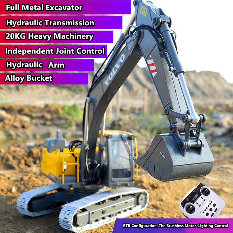 Volledig metaal E111 1:14 RC O - Rc Excavator Hydraulic recensie en prijs